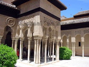 Stone pillars and stonework